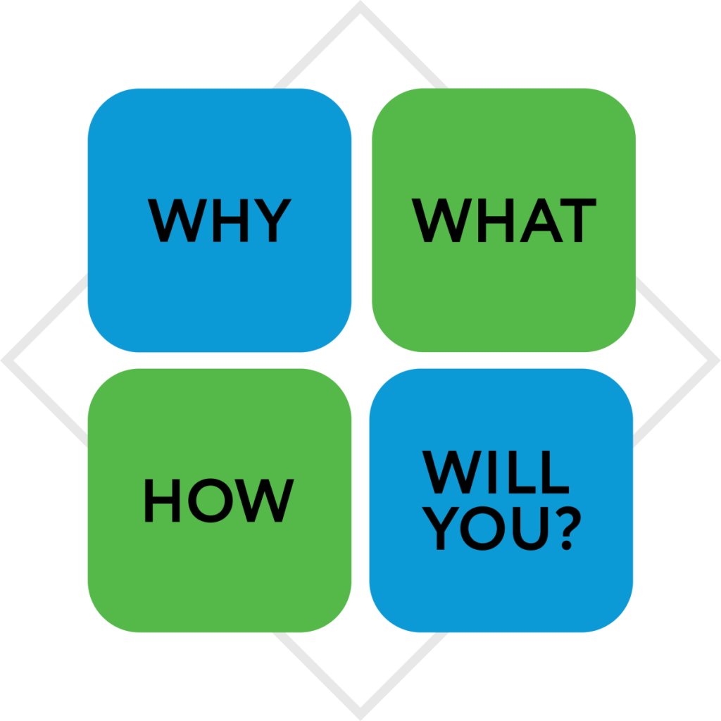 WHY? WHAT? HOW? WILL YOU? graphic