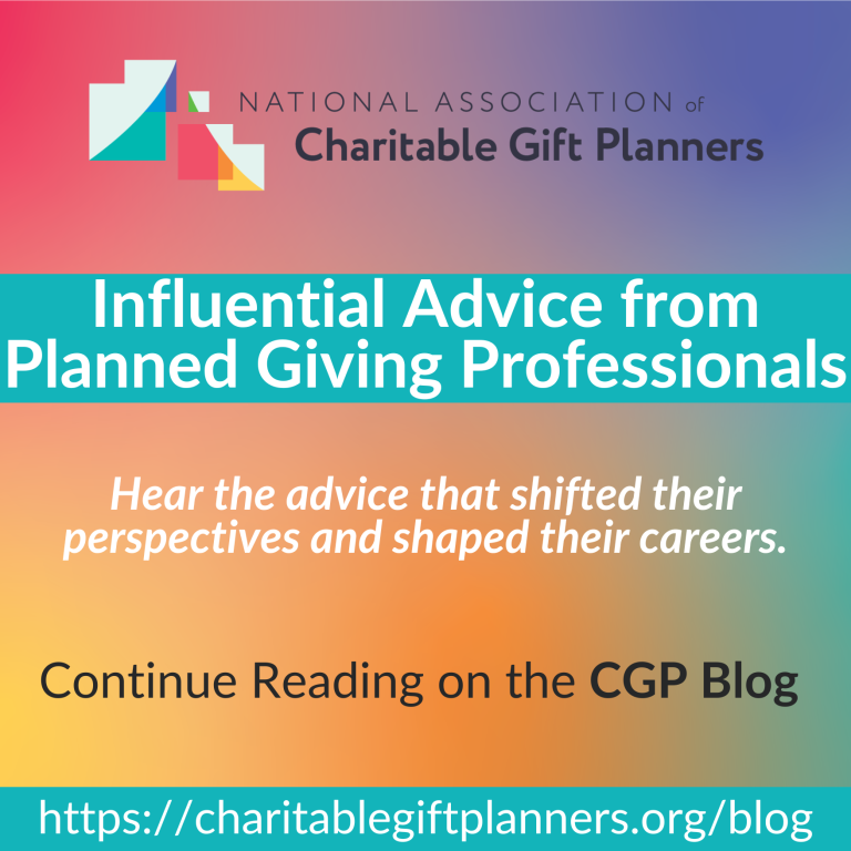 Influential Advice from Planned Giving Professionals